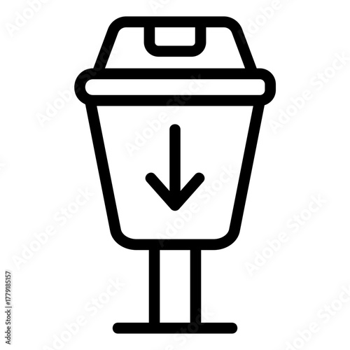 trash Line Icon