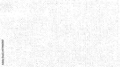 White background with scattered irregular grey dots and small shapes creating a textured pattern abstract