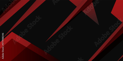 Red black polygonbackground with minimal abstract elegant background vector