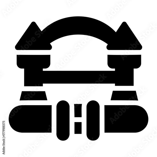 inflatable castle Solid icon