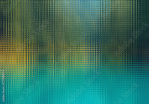 Abstract Interwoven Watery Depths A Textured Tapestry of Teal, Blue, and Yellow Hues Creates a Mesmerizing Interplay of Light and Shadow Revealing a Unique Visual Narrative