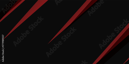 Red black polygonbackground with minimal abstract elegant background vector