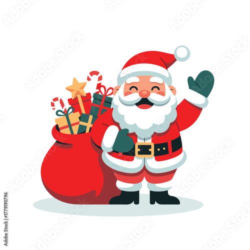 santa claus with gifts