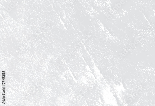 Abstract textured background with distressed white paint splatters on light gray canvas surface vector