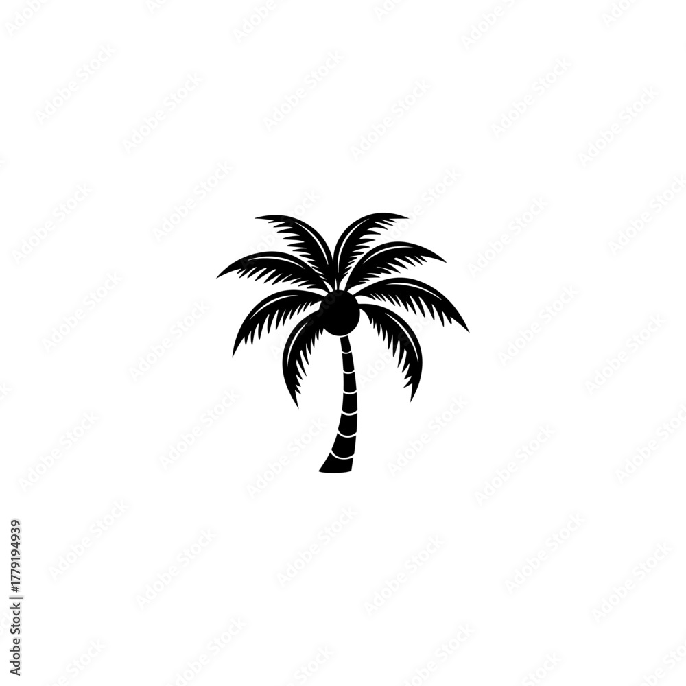 Obraz premium Plam tree silhouette 