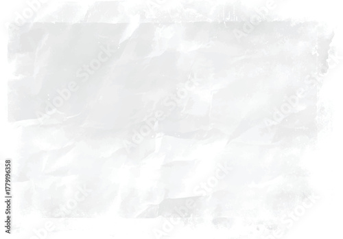 Faded crumpled paper texture with distressed edges and subtle watercolor wash effect vector
