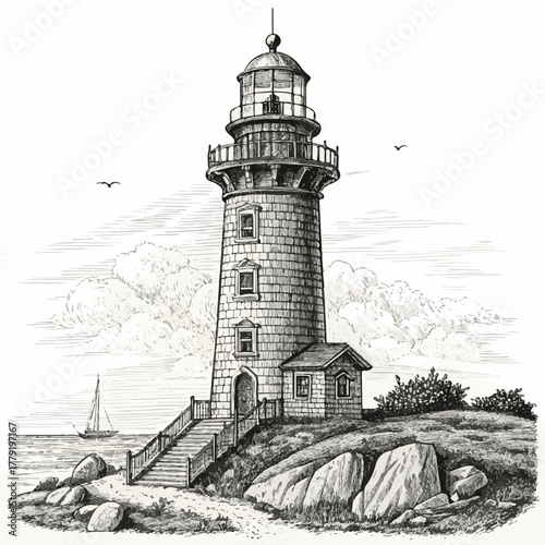 lighthouse on the coast