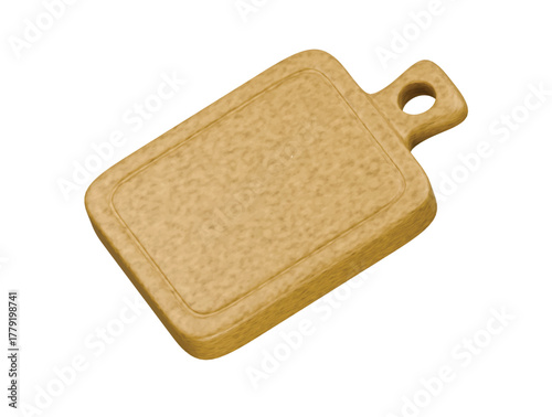 chopping board icon 3d illustration render