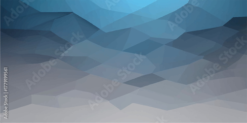 Abstract blue geometric background featuring a polygon and triangle pattern mosaic design, vector illustration style
