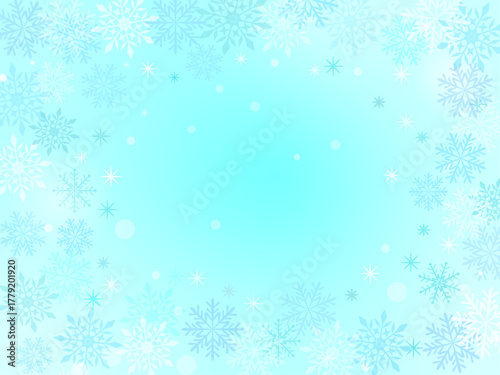 雪の結晶の背景イラスト