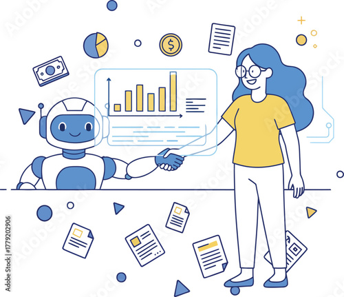 business man and woman