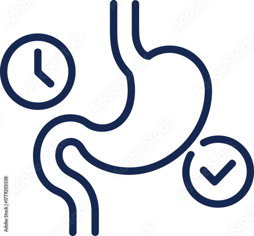 Effective digest icon abdominal medicine stomach system healthy tract supplement