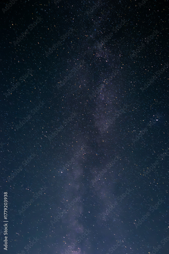 Fototapeta premium A bright Milky Way stretches across the clear summer night sky