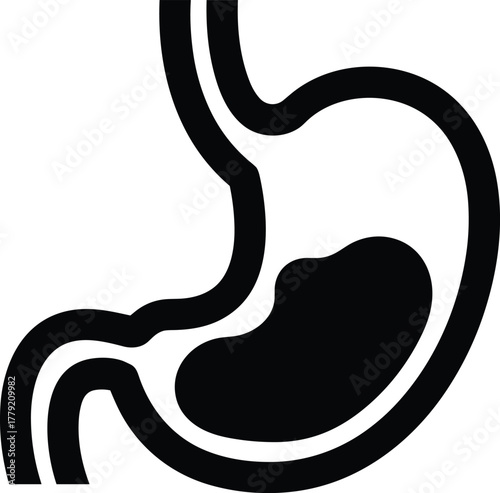 Stomach Abdomen Digestion Health Ailment Digestive Relief Treatment Remedy Icon Vector