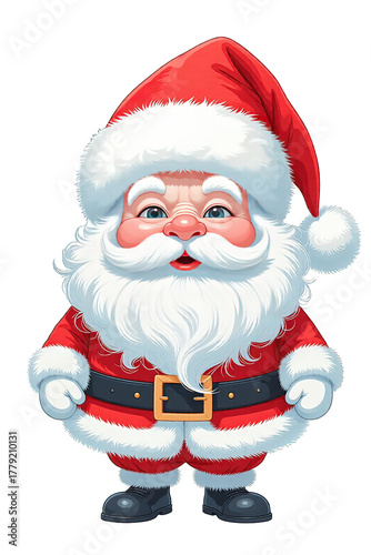 Ai un simpatico babbo natale in stile fumetto