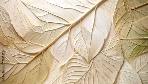 Stylized natural contours resembling leaf veins