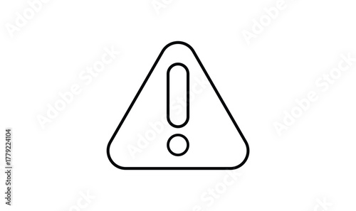 Caution alarm icon isolated on transparent background. attention, exclamation, warning. vector illustration.
