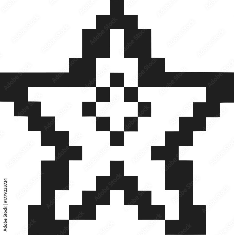 Obraz premium Pixel star