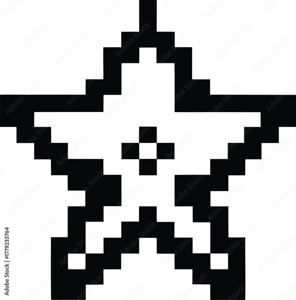 Obraz premium Pixel star