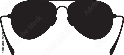 glasses silhouette vector style on white background