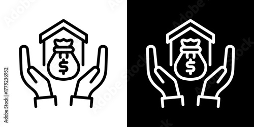 Asset Icon Of Line Black And White Style