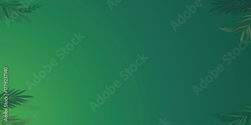 Dark Jungle Leaf Texture Gradient Background