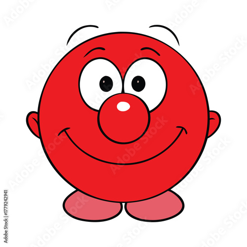 A cute red nose symbolizing warmth and cheer, often seen on clowns, reindeer, or when someone catches a cold—adding a playful or cozy touch to any scene.

