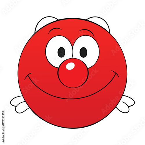 A cute red nose symbolizing warmth and cheer, often seen on clowns, reindeer, or when someone catches a cold—adding a playful or cozy touch to any scene.
