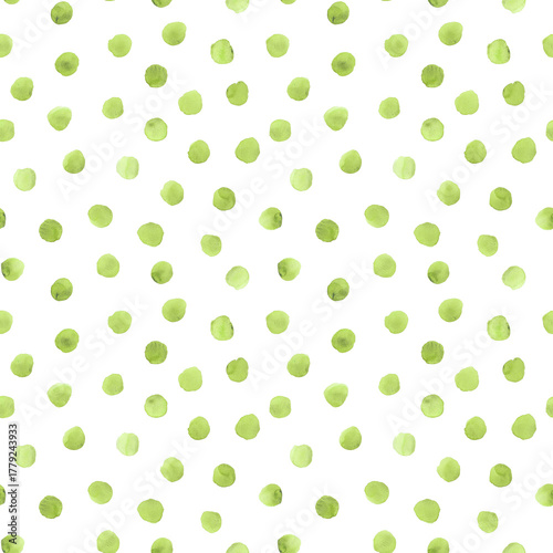 Abstract watercolor polka dots confetti background