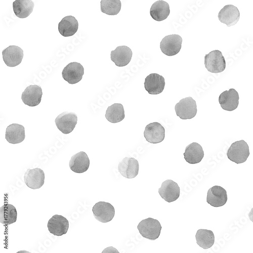 Abstract watercolor polka dots confetti background