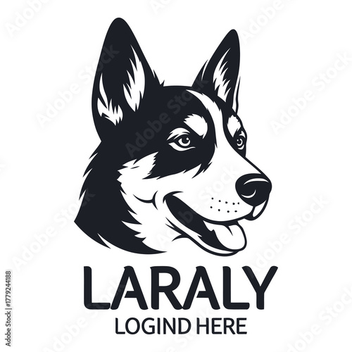 Create a stunning dog logo with this detailed vector illustration for your brand or business identity that is professional and eye catching today