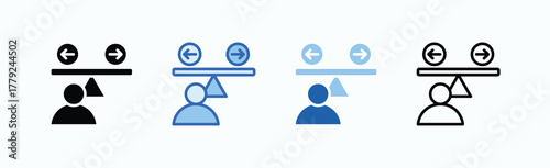 Reasonable Icon Sheet Multiple Style Collection Isolated Vector