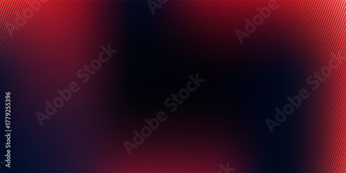 Trendy fuchsia gradient with ribbed fractal glass texture. Abstract fractal glass effect. Futuristic distortion. Ribbed glass blur template. Vector illustration for your design