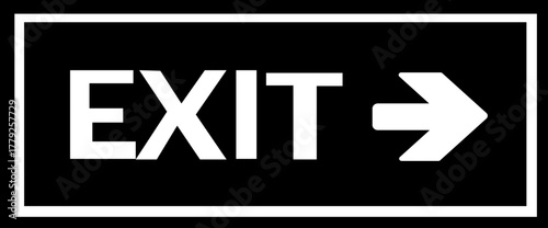 Emergency Exit Icon. Vector illustration of running man and exit door sign. Escape and evacuation symbol. Various exit sign isolated white background. Evacuation of people to safety.