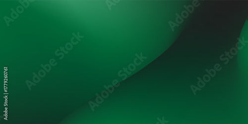 ilustration background Soft green and black light on dark background