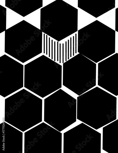 abstract background with hexagons
