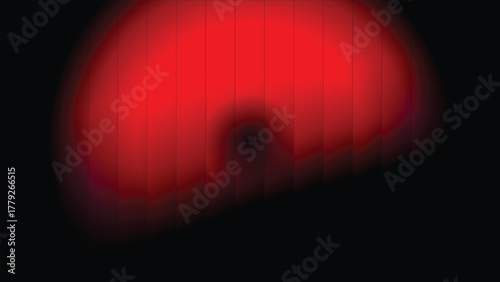 Red Dome Light Effect – Abstract Gradient Glow on Black Background