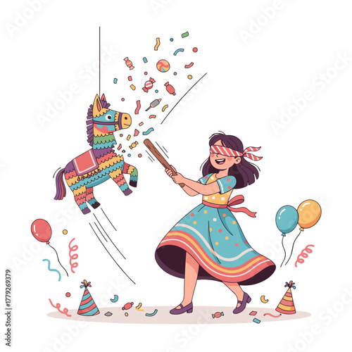 girl with a magic wand