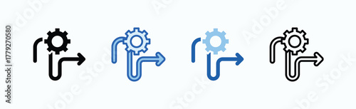 Streamline Icon Sheet Multiple Style Collection Isolated Vector