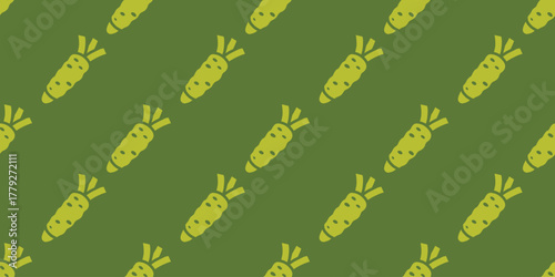 wasabi root seamless pattern background.