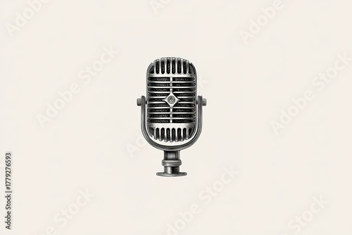 Vintage microphone design showcasing classic style and elegance for music enthusiasts