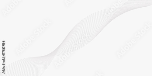 Abstract technology wave lines, frequency sound, data science, business wave line background. Abstract modern; light; white; grey; graphic;