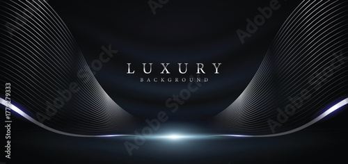 Luxury Metallic Gradient Background with Glowing Center