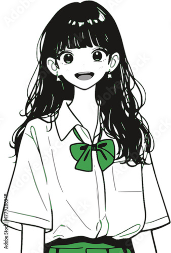 女子高生のポートレート