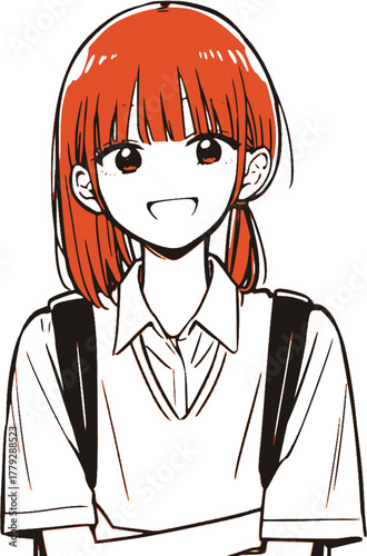 女子高生のポートレート