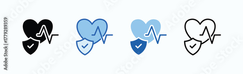 Wellness Icon Sheet Multiple Style Collection Isolated Vector