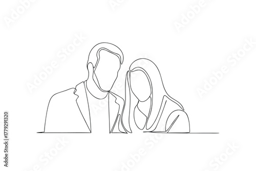 Couple Leaning Together Intimate Pose woman love