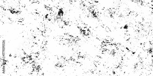 White and black sketch grunge backgrounds to create a distressed grain effect. rough urban texture vector. damaged crack and scratch dust wall texture. black splash on transparent background.