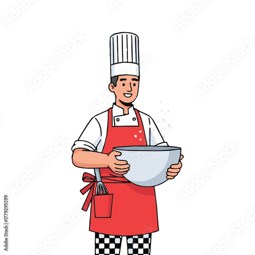 chef holding a pan