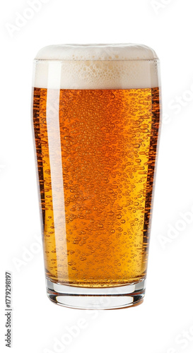 Wallpaper Mural Refreshing pint of golden beer with frothy head in a clear glass isolated on transparent background for a perfect drink Torontodigital.ca